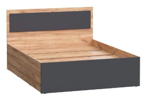 Кровать "Мартина 1,4" (дуб крафт золотой - графит)