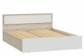 Кровать Мартина 1,4 с подъемным механизмом дуб сонома - белый глянец