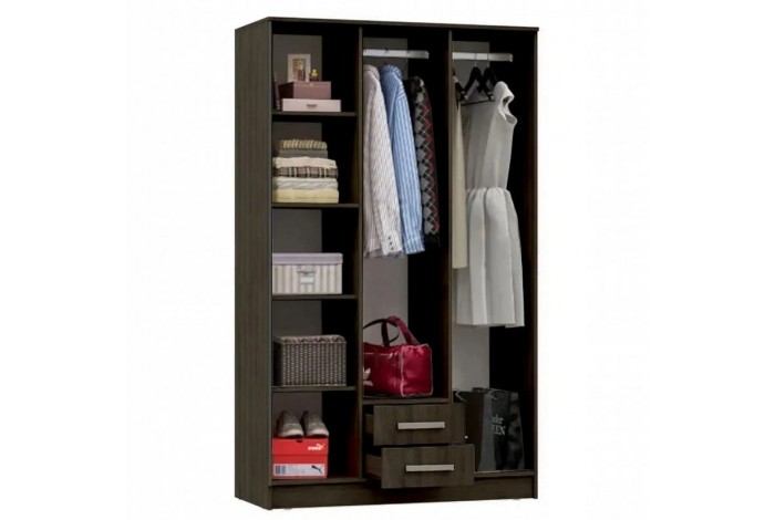 Набор мебели для спальни Мартина - 3 венге - белый глянец