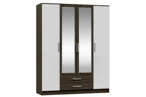 Набор мебели для спальни "Мартина - 4" (венге - белый глянец)