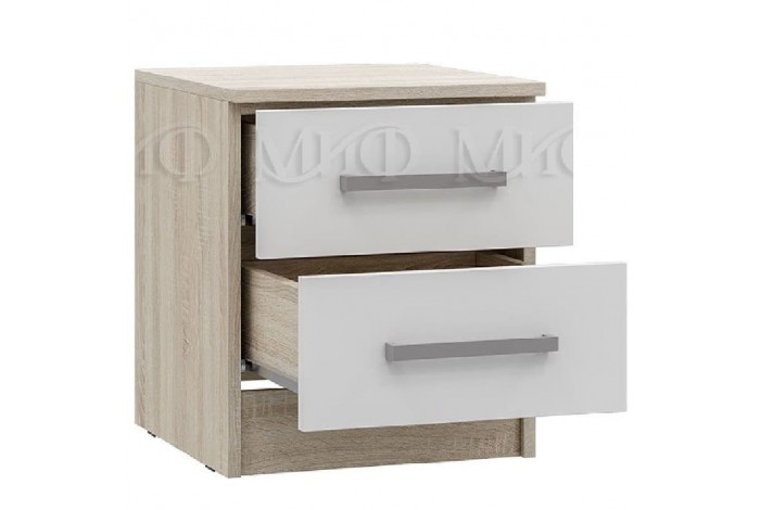 Спальня Мартина - 3 дуб сонома - белый глянец