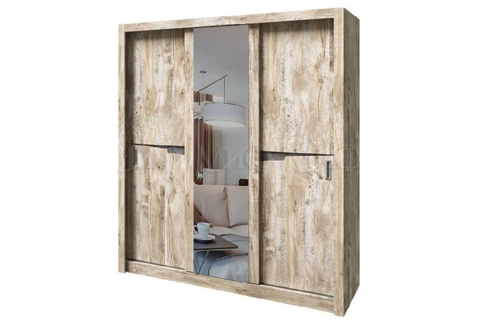 Спальня Ривьера-1 дуб юкон - бетон темный