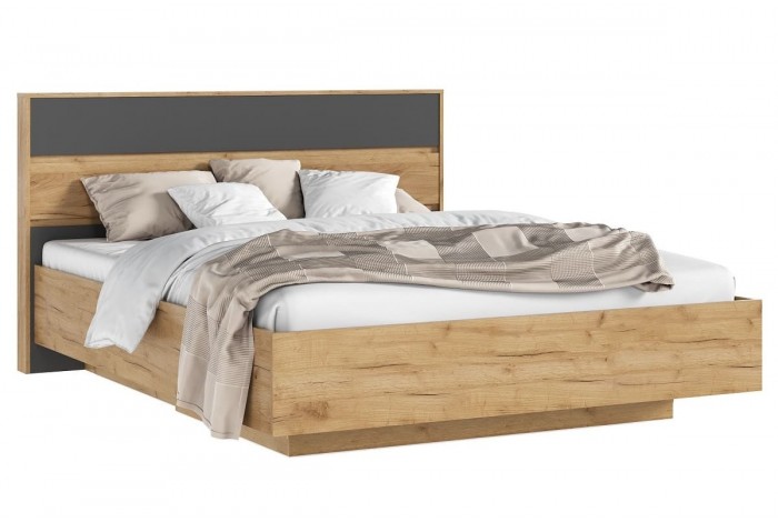 Спальня Роджина Дуб Крафт Золотой - Графит