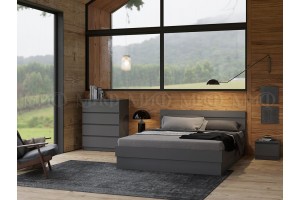 Набор мебели для спальни "Челси - 1" (графит - графит)