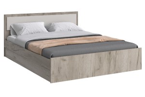Кровать "Фиеста 1,4" (дуб крафт серый - кашемир)