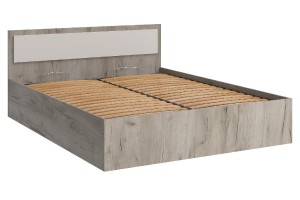 Кровать "Фиеста 1,4" с подъемным механизмом (дуб крафт серый - кашемир)
