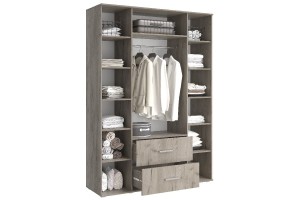 Набор мебели для спальни "Фиеста - 2" (дуб крафт серый - кашемир)