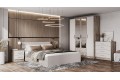 Набор мебели для спальни Мартина - 7 дуб крафт серый - кашемир