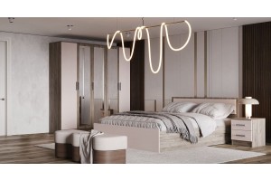 Набор мебели для спальни "Мартина - 9" (дуб крафт серый - кашемир)