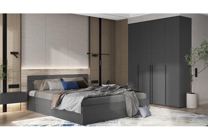 Спальня Норд - Челси- 1 графит - графит