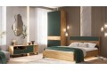 Спальня Роджина-1 Дуб Крафт Золотой - Изумрудный
