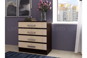 Комод Сакура 4 ящика (венге - дуб беленый)