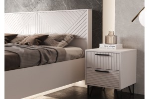 Кровать парящая "Флэш" 1,6 м с ортопед основ (металл) Кашемир - Кашемир