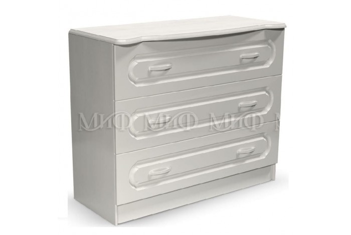 Комод Гармония белый - белый глянец