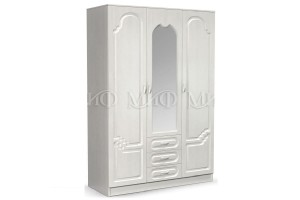 Набор мебели для спальни "Гармония" (белый - белый глянец)