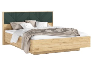 Набор мебели для спальни "Ирис" (Дуб Крафт Золотой - Браш Мени Грин)