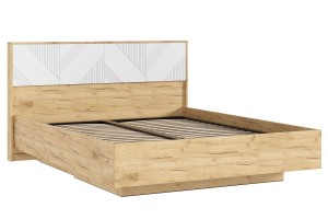 Набор мебели для спальни "Ирис" (Дуб Крафт Золотой - Браш Вайт)