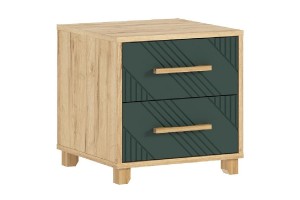 Набор мебели для спальни "Ирис" (Дуб Крафт Золотой - Браш Мени Грин)