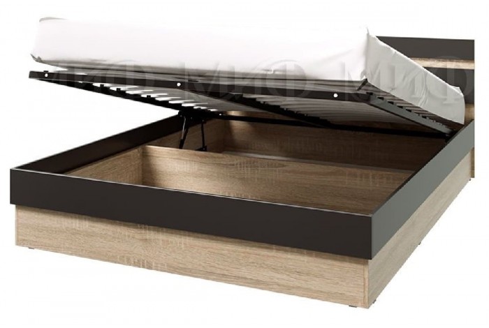 Спальня Ким дуб сонома - графит софт