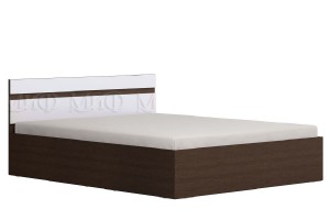 Кровать "Ким 1,4" с подъемным механизмом (венге - белый глянец)