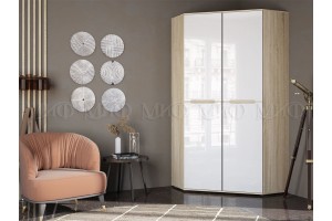 Набор мебели для спальни "Ким" (дуб сонома - белый-глянец)