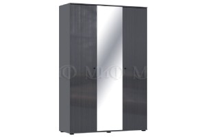 Набор мебели для спальни "Оливия" (графит - графит глянец)