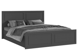 Кровать "Престиж-1" 1,6 м (графит - графит структурный)