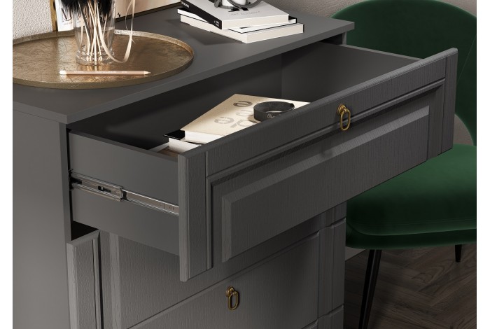 Комод Престиж-1 графит - графит структурный