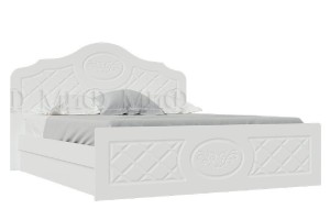 Кровать "Престиж 1,4" (белый - белый матовый)