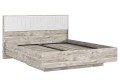 Кровать парящая Сильвия 1,6 м с ортопед основ (металл) Дуб Юкон - Браш Вайт