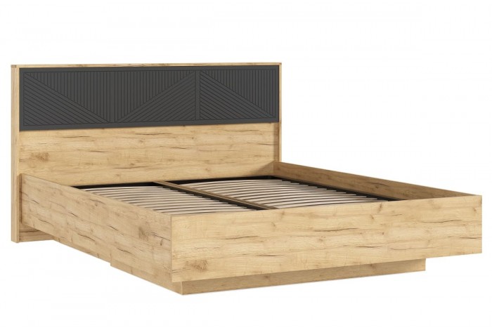 Спальня Сильвия - 2 Дуб Крафт Золотой - Браш Графит