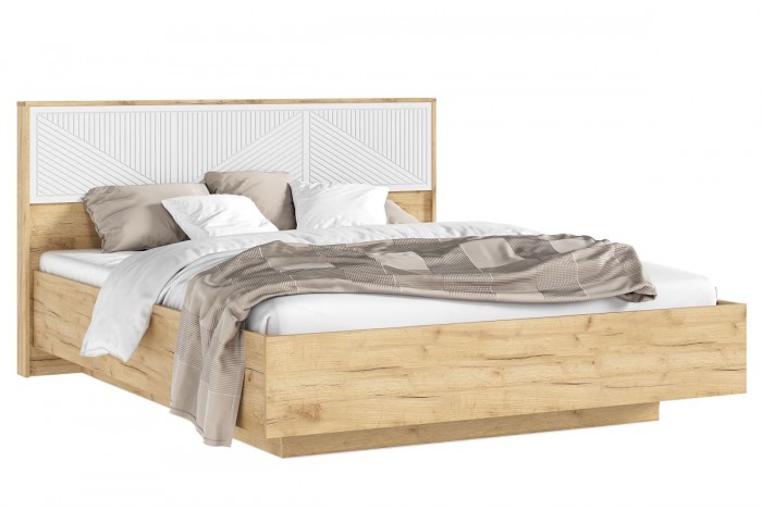 Спальня Сильвия - 2 Дуб Крафт Золотой - Браш Вайт