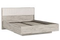 Кровать парящая Сильвия 1,6 м с ортопед основ (металл) Дуб Крафт Серый - Кашемир