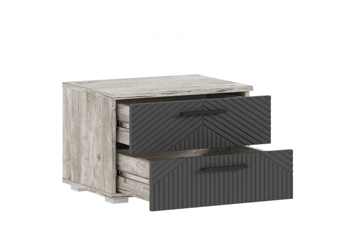 Спальня Сильвия - 1 Дуб Юкон - Браш Графит