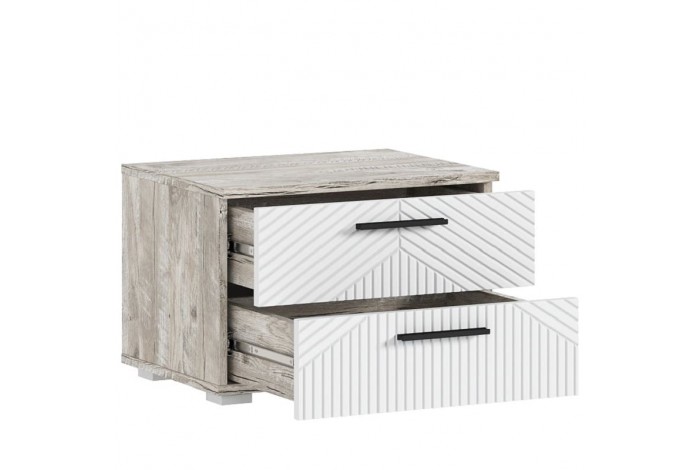 Спальня Сильвия - 2 Дуб Юкон - Браш Вайт