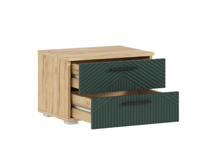 Спальня Сильвия - 2 Дуб Крафт Золотой - Браш Мени Грин