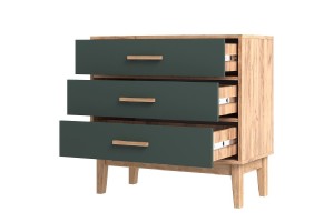 Комод "Кельн" (800) (Изумрудный - Дуб Крафт Золотой)