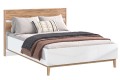 Кровать Кельн 1,6 Белый Глянец - Дуб Крафт Золотой