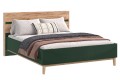 Кровать Кельн 1,6 с ортопед основание дерево Изумрудный - Дуб Крафт Золотой