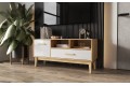 Тумба под ТВ Кельн 1200 Белый Глянец - Дуб Крафт Золотой