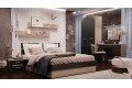 Спальня Ким дуб сонома - графит софт