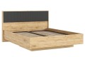 Кровать парящая 1,6 м Марвэл с подъемным механизмом Дуб Крафт Золотой - Браш Графит