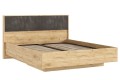 Кровать парящая 1,6 м Марвэл с подъемным механизмом Дуб Крафт Золотой - Мальта Грей