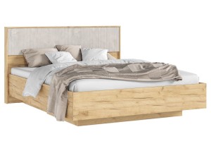 Кровать парящая "Марвэл" 1,6 м с подъемным механизмом Дуб Крафт Золотой - Мальта