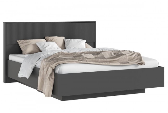 Кровать парящая 1,6 м Марвэл с подъемным механизмом Графит - Браш Графит