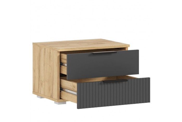 Спальня Марвэл Дуб Крафт Золотой - Браш Графит