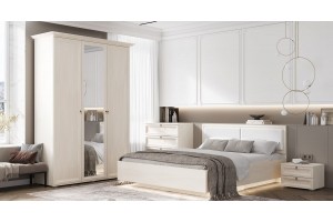 Набор мебели для спальни "Престиж-2" вариант №3 (сандал светлый)