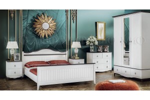Набор мебели для спальни "Вояж" (белый - белый матовый)