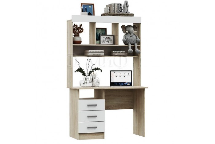 Детская комната Мартина вариант 3 дуб сонома - белый глянец