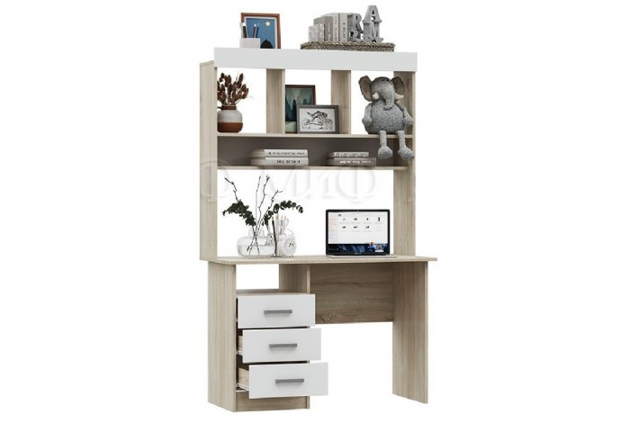 Детская комната Мартина вариант 3 дуб сонома - белый глянец